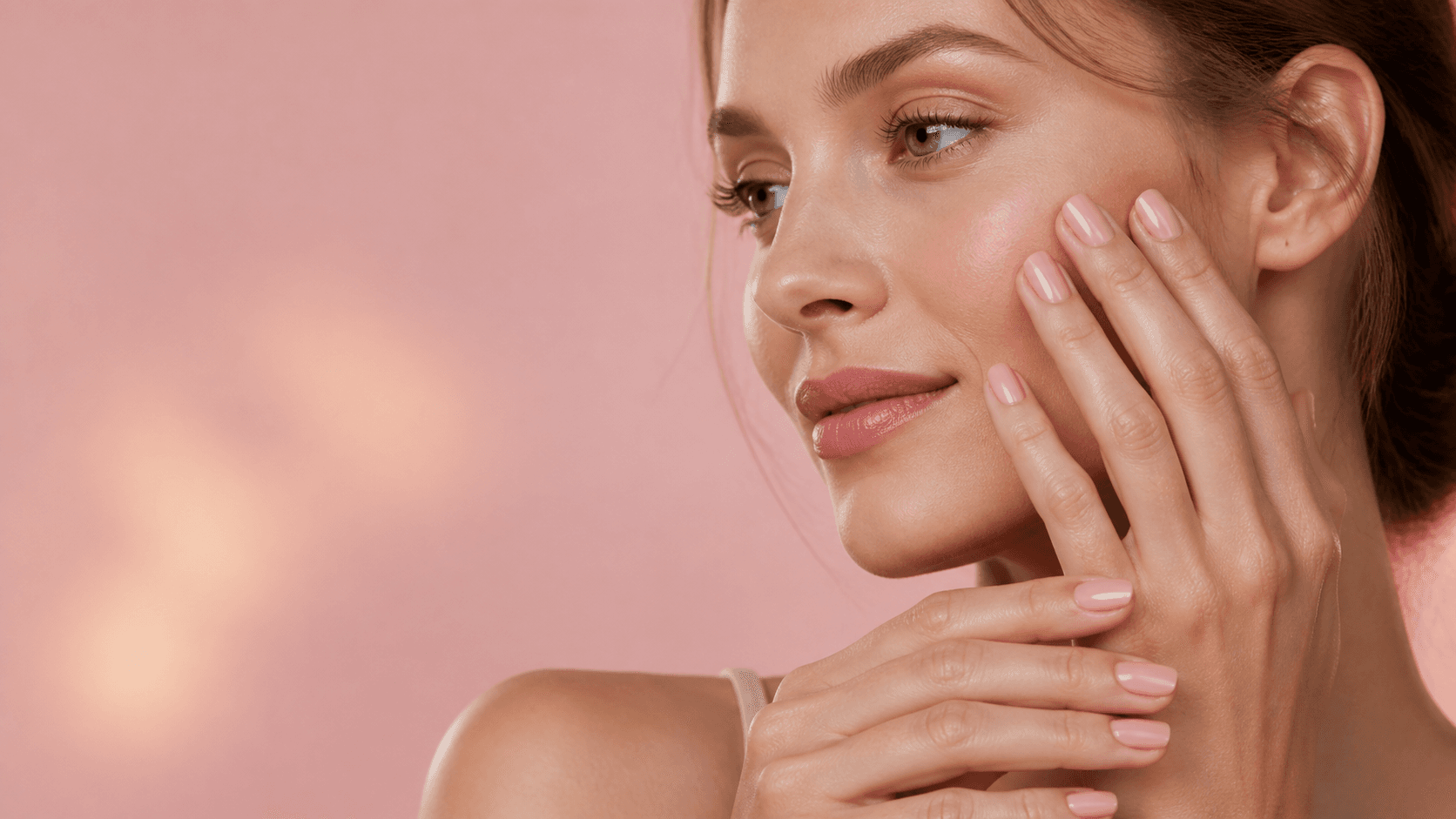 Elegant rosa manicure hos Nailtech Beauty Studio